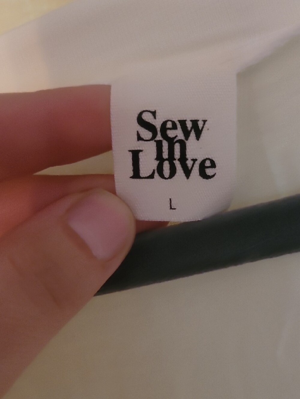Sew In Love Oversized  White Tee - Picture 2 of 4